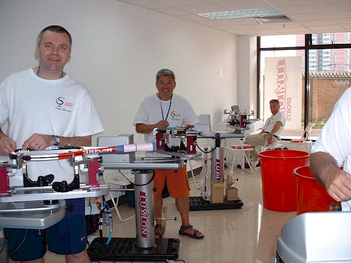 China Open Stringing Room