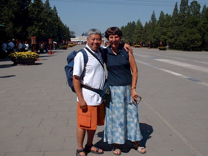 Corrie and Sam in China