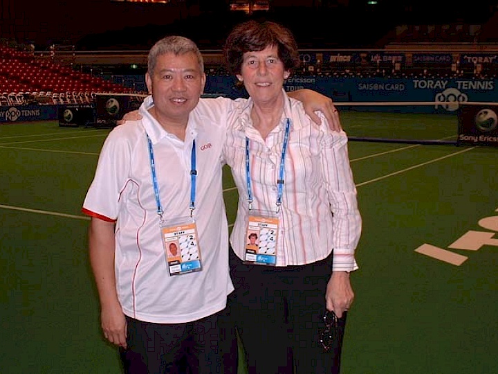 Corrie & Sam at Toray Pan Pacific Open 2007