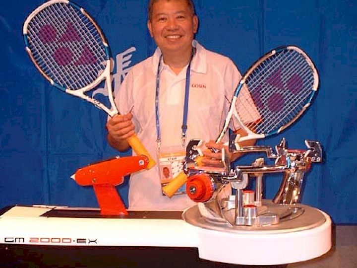 Stringing for Martina Hingis at Toray Pan Pacific Open 2007